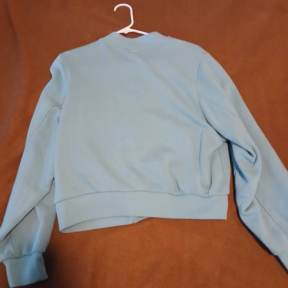 PINK Victoria's Secret Sky Blue Bomber Jacket